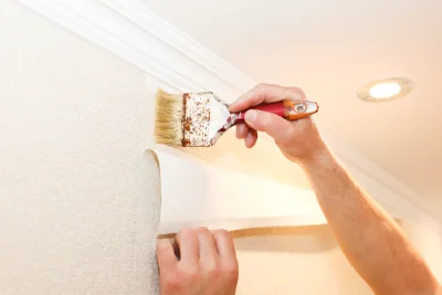 Pose de papier peint à Amboise — revêtements muraux et toiles de verre
